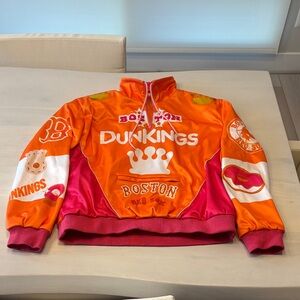 Orange and Pink Dunkings Sweatshirt Jacket